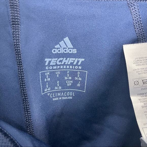 Adidas Techfit Compression 'CLIMALITE Blue Leggings Size Small - Picture 8 of 11